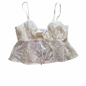 Delicate White Lace Camisole Top